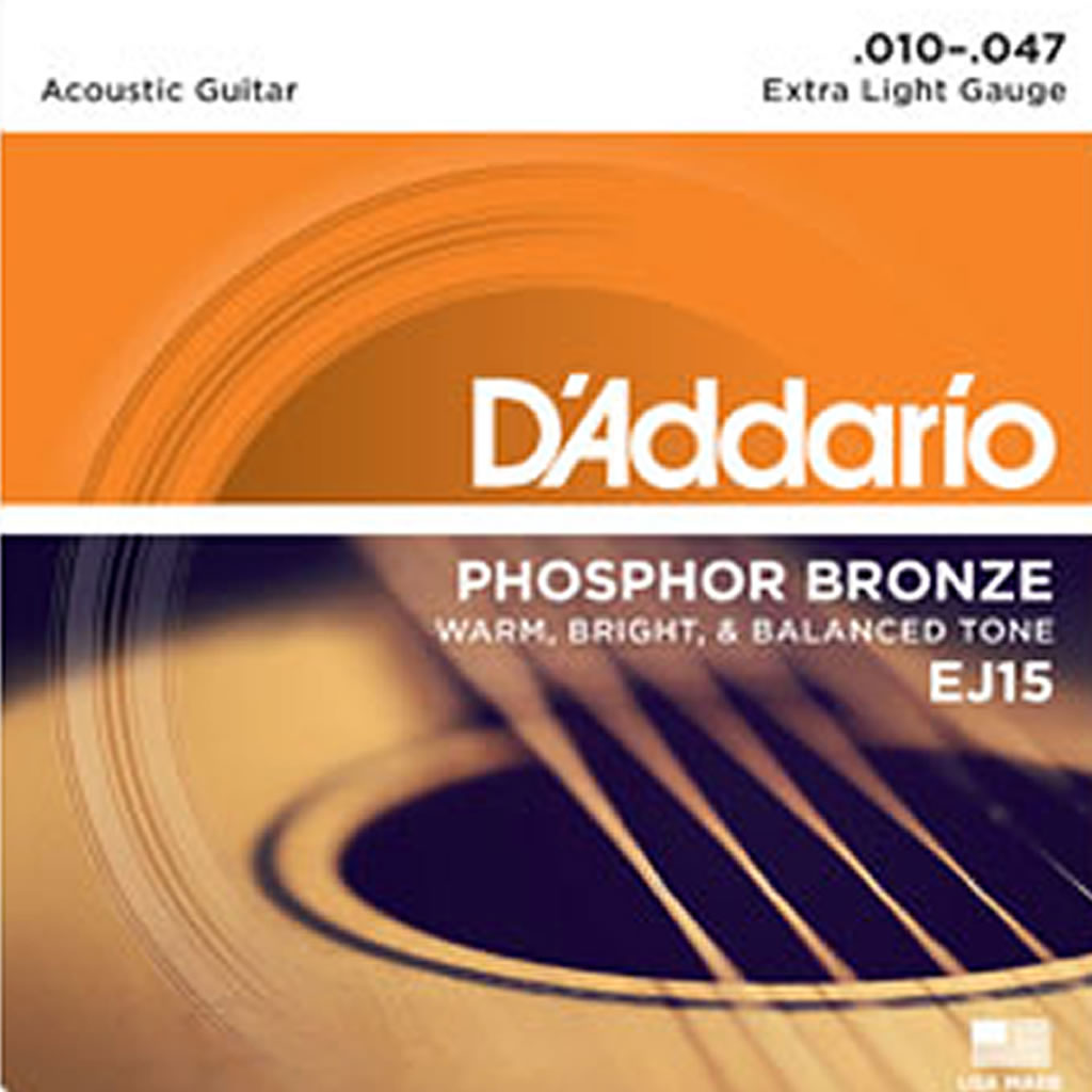 D'Addario EJ15 Phosphor Bronze Extra Light 10-47