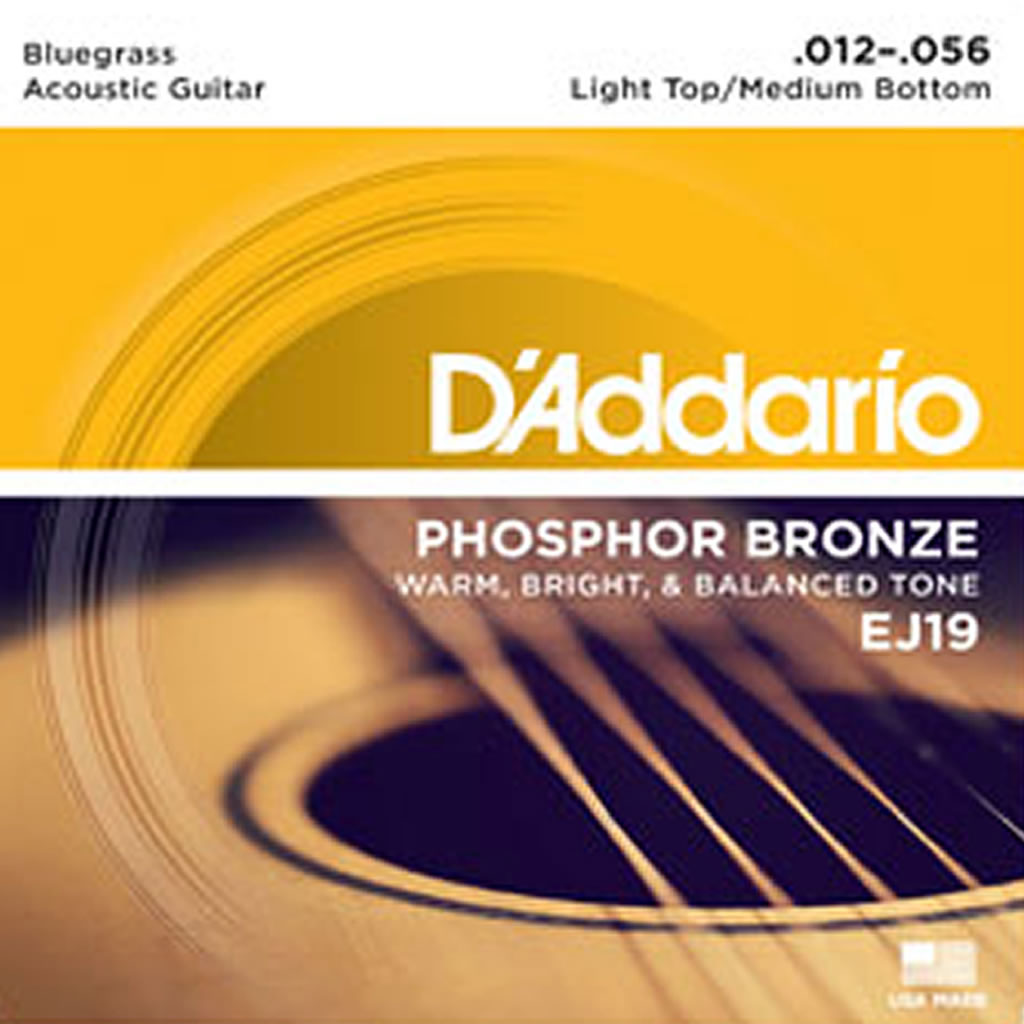 D'Addario EJ19 Phosphor Bronze Bluegrass 12-56