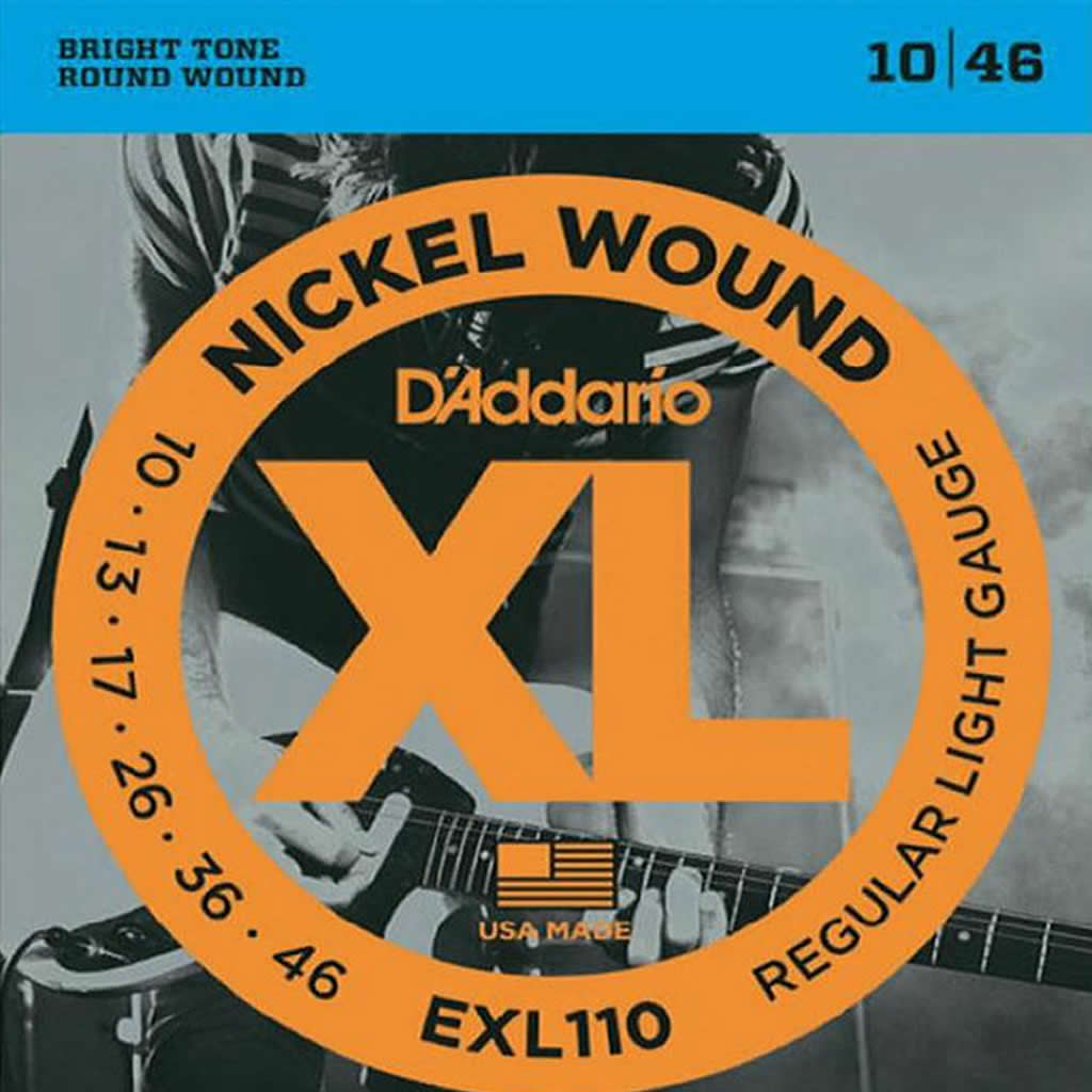 D'Addario EXL110 Nickel Wound, Regular Light, 10-46