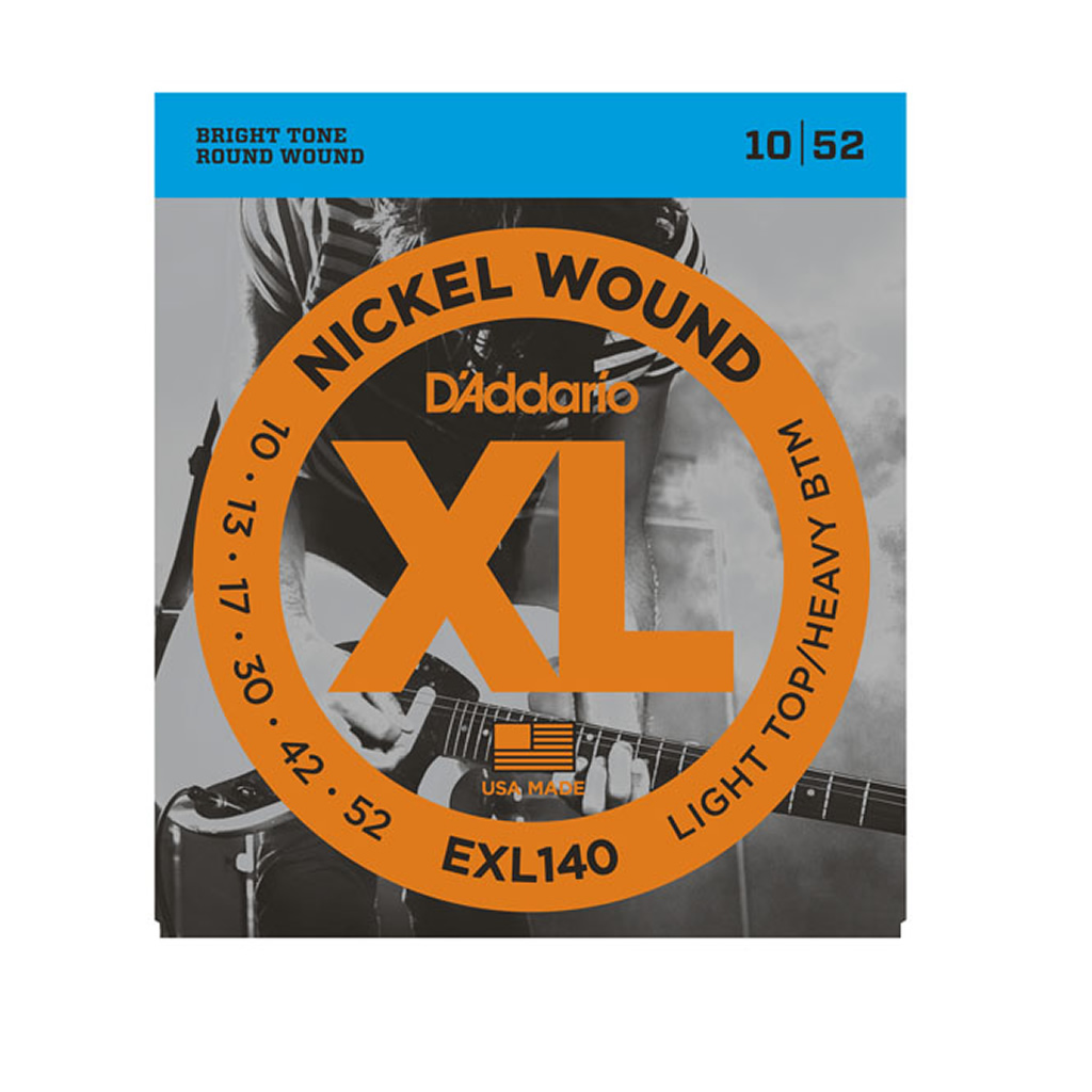 D'Addario EXL140 Nickel Wound 10-52 Light Top/Heavy Bottom