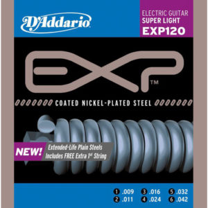 D'Addario EXP120 Coated Nickel Wound, Super Light, 9-42