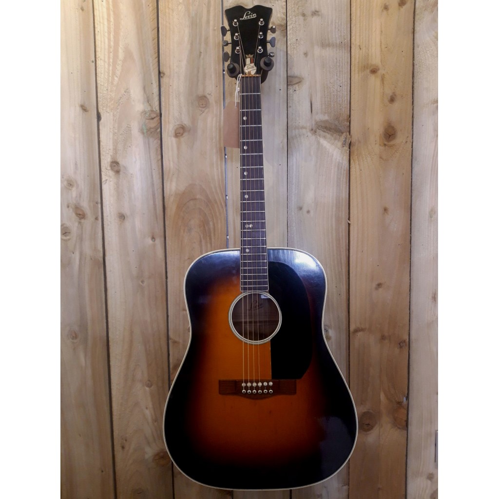 Levin 1970 Model 163 Dreadnought Acoustic Guitar in Sunburst Finish CC Music Shop