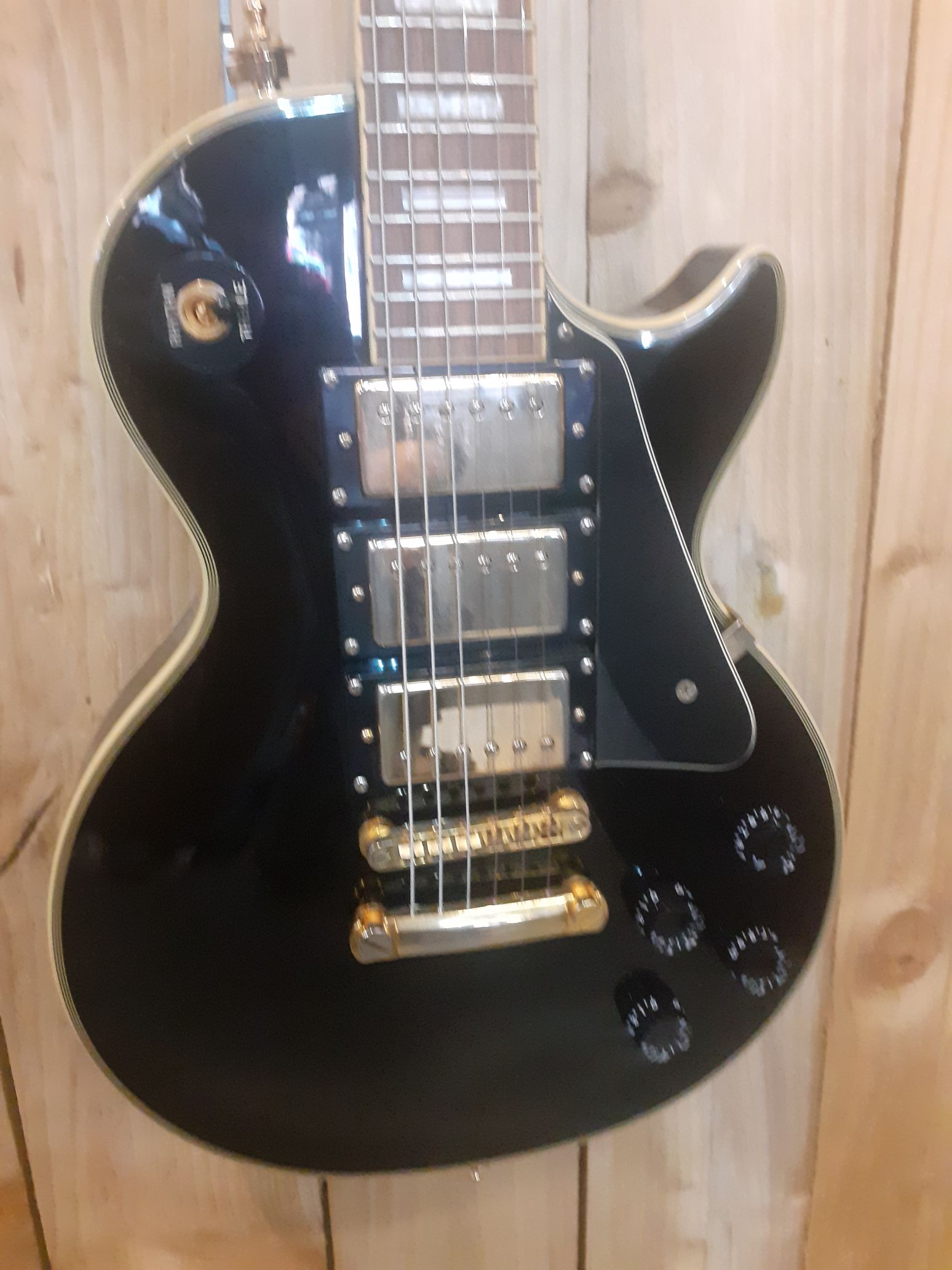 Epiphone 2002 Made in Korea Les Paul Custom Black Beauty - CC