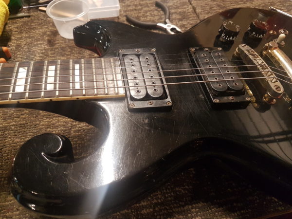 Epiphone Scroll SC-550B-G Made in Japan Mid 1970's in Ebony Finish